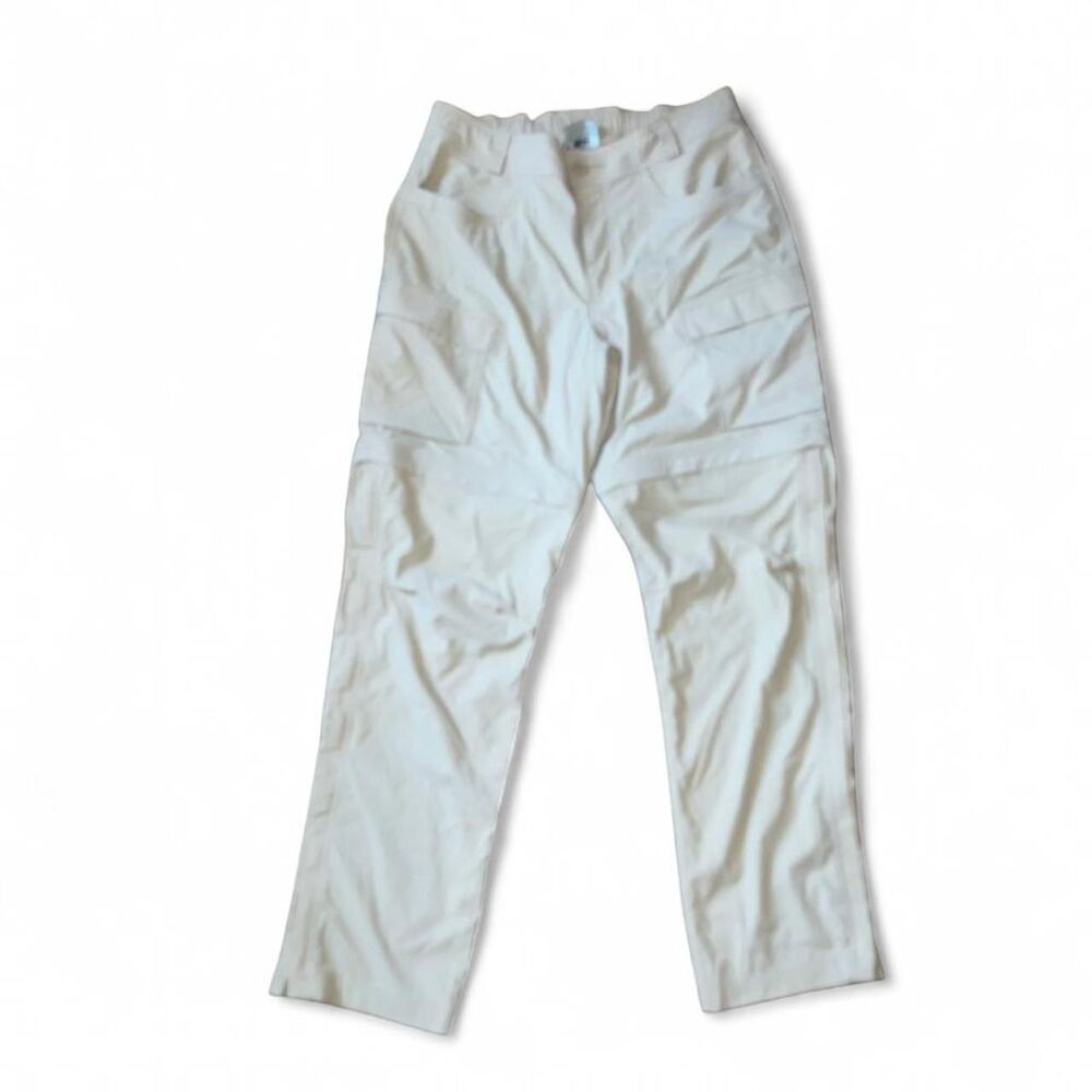 REI Co-Op Women's Cream Cargo Hiking Camping Convertible Pants/Shorts SZ 10